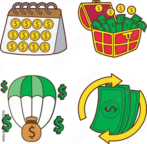 The theme of this icon set is Money