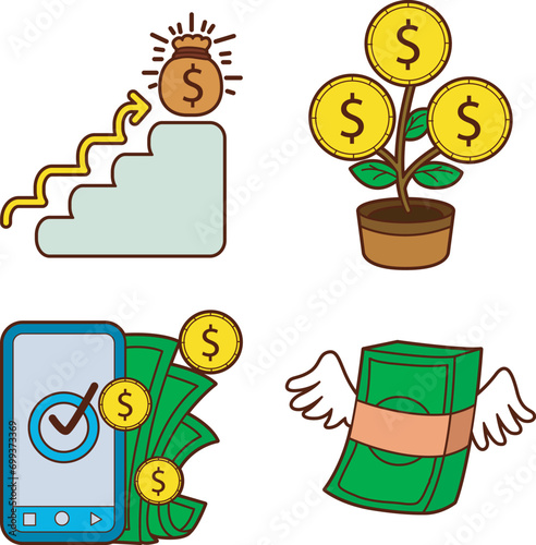The theme of this icon set is Money