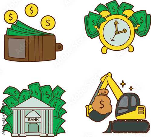 The theme of this icon set is Money