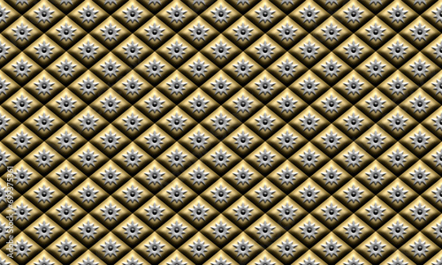 Background with 3D motifs and elegant shadows