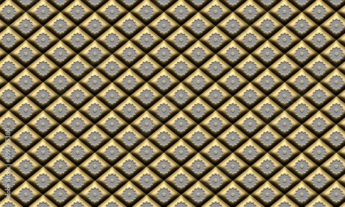 Background with 3D motifs and elegant shadows