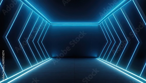 Abstract background with neon light.