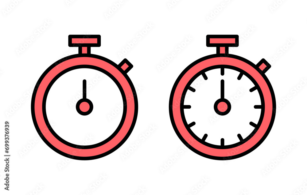 stopwatch icon set illustration. Timer sign and symbol. Countdown icon. Period of time stopwatch icon set illustration. Timer sign and symbol. Countdown icon. Period of time