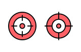 Target icon set illustration. goal icon vector. target marketing sign and symbol