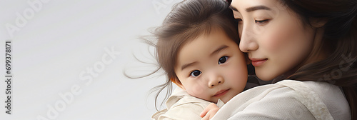 Asian Baby and Mother Portrait Photography. photo
