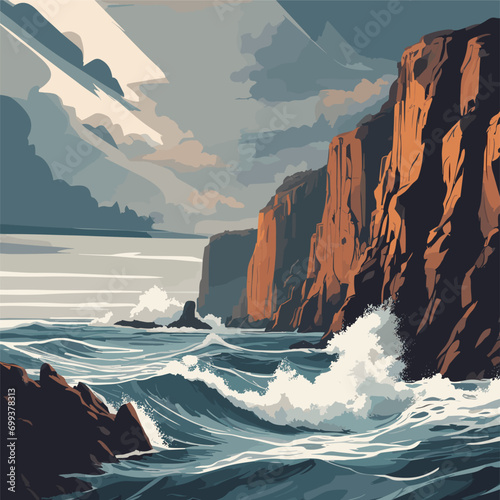 sea and mountains