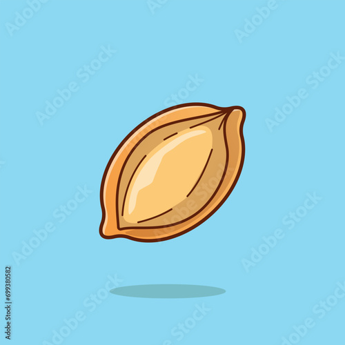 Bolillo simple cartoon vector illustration mexican food concept icon isolated © Satisfactoons