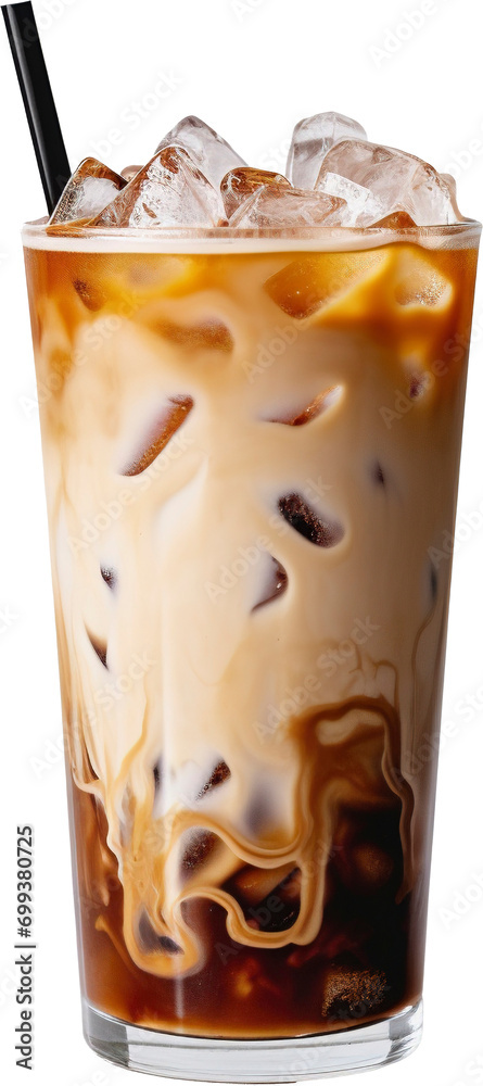 Milk coffee isolated on transparent background. PNG Milk coffee isolated on transparent background. PNG