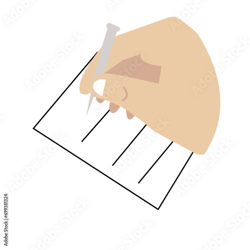 hand with nail