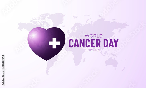 World Cancer Day February 4 Background Vector Illustration