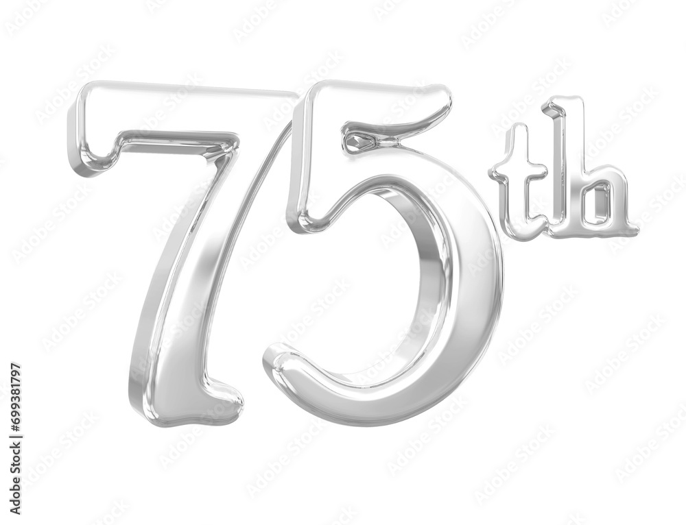 75th Anniversary Silver 3D