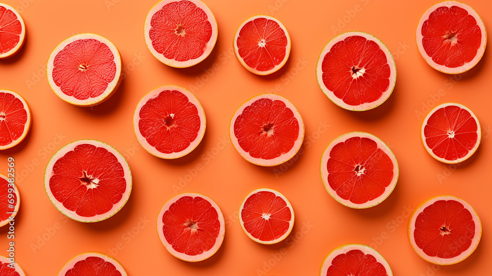 red paper watermelon slices on orange red paper watermelon slices on orange