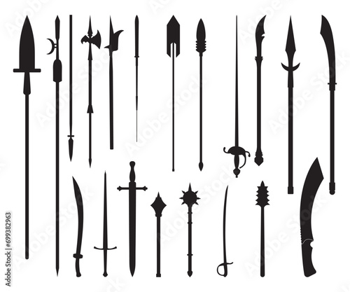 Spear set, Spear, Indian, sword, knife, Viking weapons Spear Clipart, handgun svg, spear cricut cut files, crossed photo