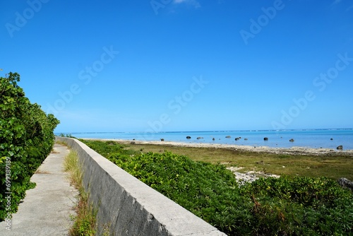  Shiraho Beach with Blue sky, Ishigaki Island - Okinawa