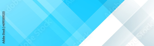 Blue and white diagonal line footer design. Abstract horizontal background. Wide banner template for presentation, footer, header, poster, booklet, leaflet. Gradient geometric shape wallpaper. Vector