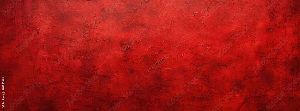 A painting of a red wall with a black background - obrazy, fototapety, plakaty 