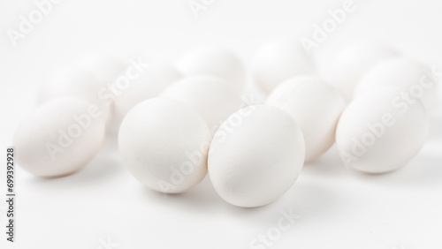 Eggs on White Background، eggs isolated on a white background.