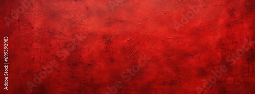 A painting of a red wall with a black background