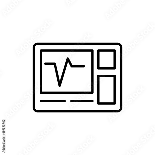 Biometric scanner outline icons, security minimalist vector illustration ,simple transparent graphic element .Isolated on white background