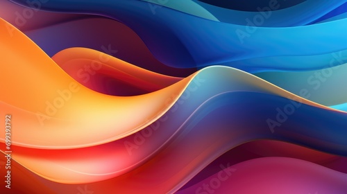 Artsy fluid color wave backdrop, multicolor fluid vibrant abstract pattern