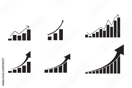 Collection businese line icon set. Icon flat style for stock vector. Sign finance for logo, infographic, management, presentation, illustration. 2