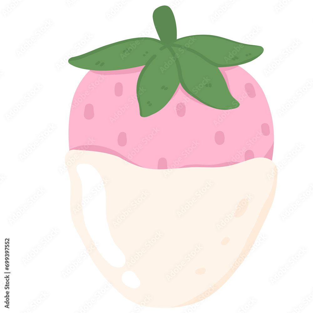 Strawberry Dipped in Vanilla cream