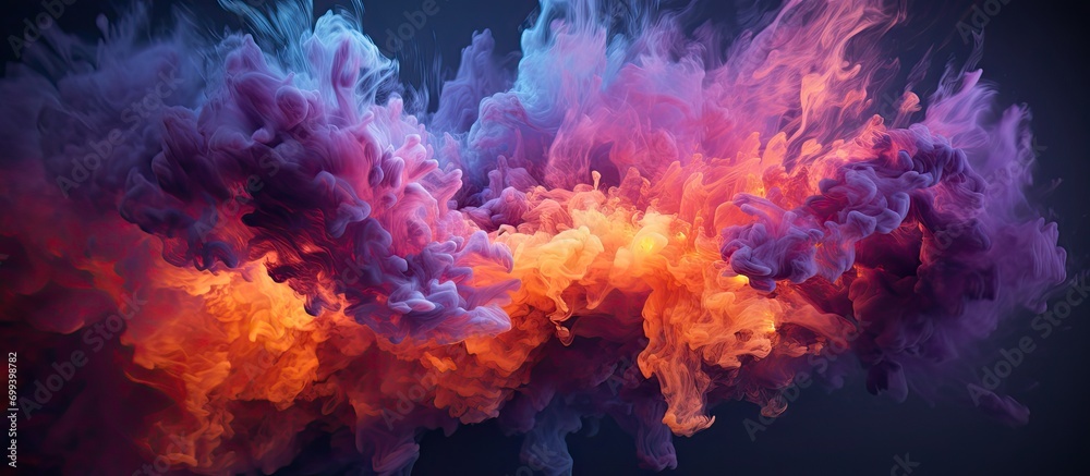purple and blue and orange volcanic eruption purple and blue and orange volcanic eruption
