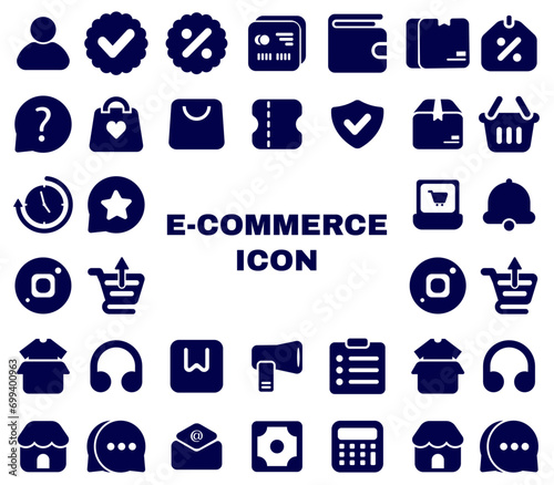 Ecommerce Icon Pack Fill Style