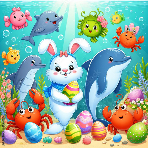 Various Easter Themed Illustrations 