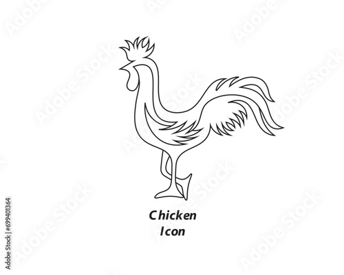 chicken icon with transparent background