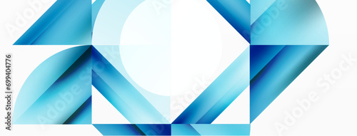 Minimalist marvel - squares and circles unite in harmonious geometry. Muted tones weave serene backdrop where structured tiles form dance of timeless elegance, epitomizing modern simplicity