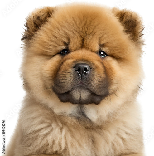 Baby Chow Chow isolated on transparent background. PNG