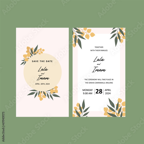 VECTOR WEDDING INVITATION DESIGN