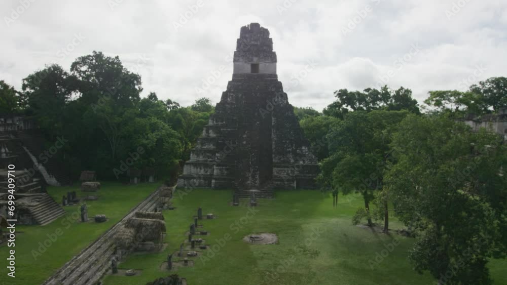 Tikal National Park Ancient Citadel - Wide Shot Tikal National Park Ancient Citadel - Wide Shot