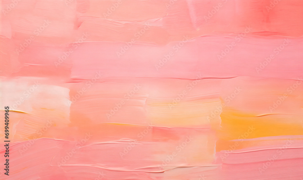 Acrylic paint strokes. Abstract background in pink colors, Generative AI - obrazy, fototapety, plakaty 