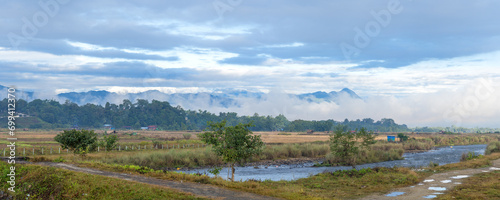 Misty River Morning in Putao, Myanmar