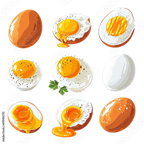 Set of Illustrations Eggs