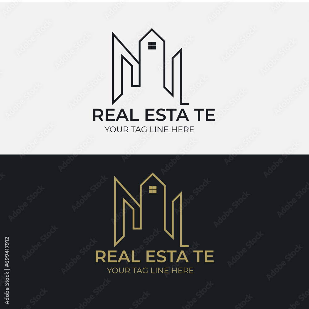 Real estate logo design.