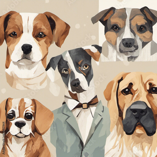 group of dogs