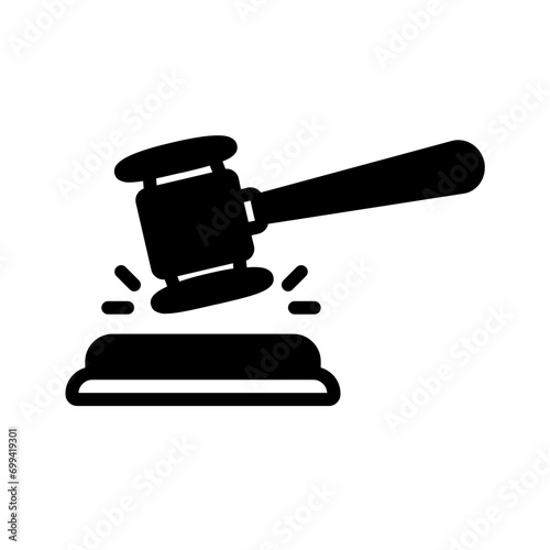 Solid black icon for Law