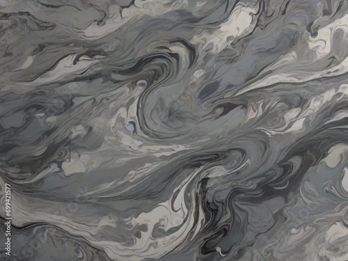 Ethereal Gray Storm in Marble: Moody Elegance Unleashed