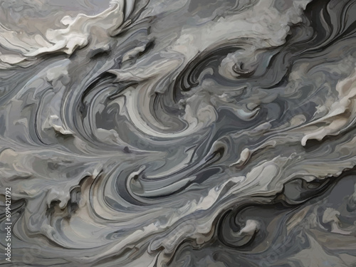 Brewing Storm: Atmospheric Marble Design with Ethereal Appeal