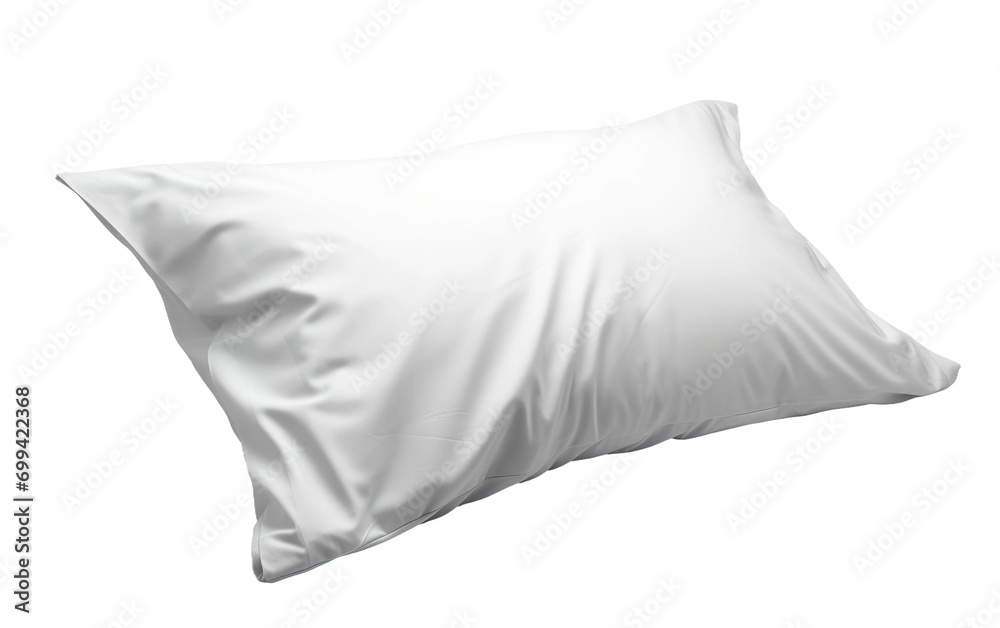 Indulge in Eco-Friendly Luxury with an Organic Cotton Natural Pillowcase on White or PNG Transparent Background