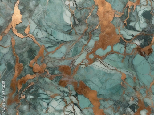 Verdigris Vision: Turquoise Copper Patina with Vintage Appeal