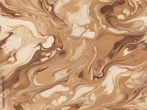 Coffee-Inspired Bliss: Rich Brown Marble with Earthy Warmth