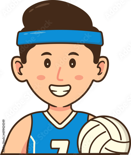 Volleyball Player Sports Avatar Character