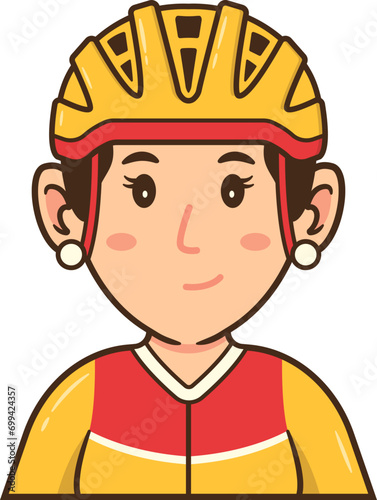 Cycling Player Sports Avatar Character