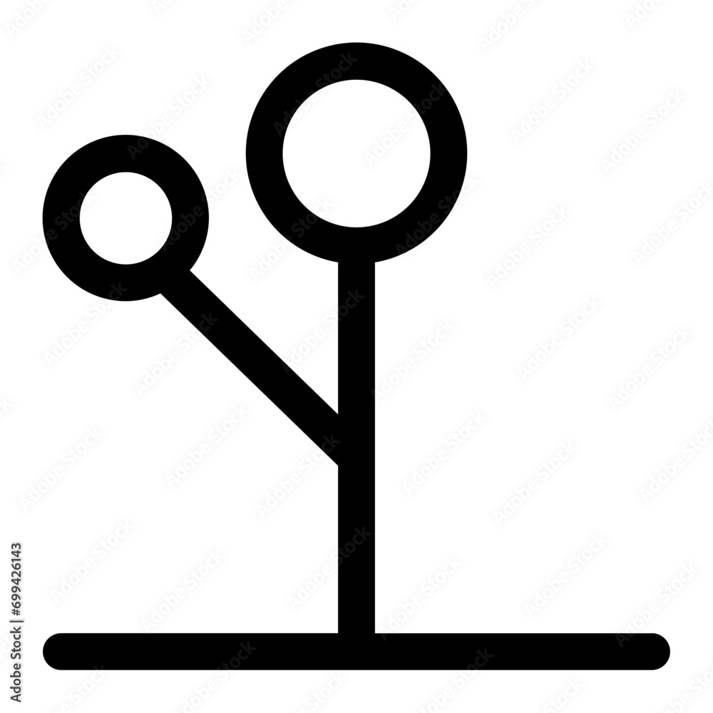 Branch tree icon in outline. Simple nature vector illustration — pixel-perfect icon. Branch tree icon in outline. Simple nature vector illustration — pixel-perfect icon.