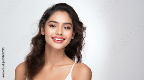 Young and beautiful woman smiling
