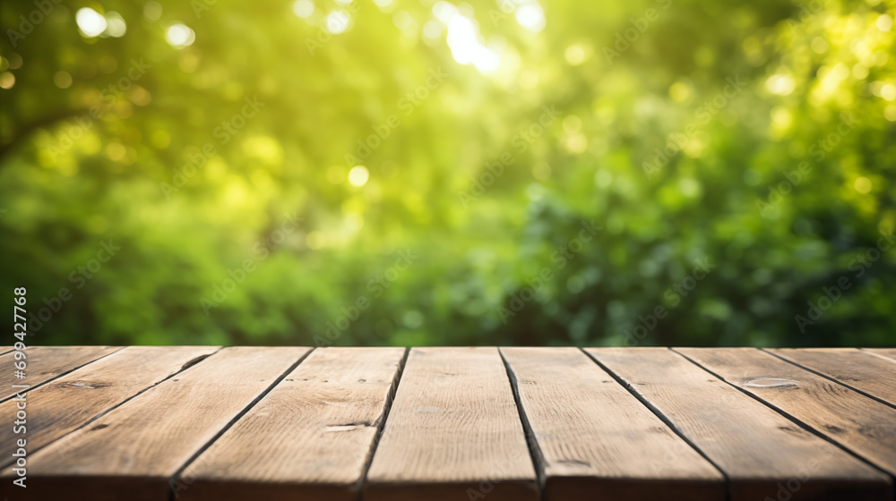 Empty wooden table background Empty wooden table background